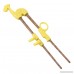 Myhouse Wenge Children's Learning Chopsticks Baby's Cartoon Training Chopsticks (Yellow Giraffe) - B07BNBYCLL